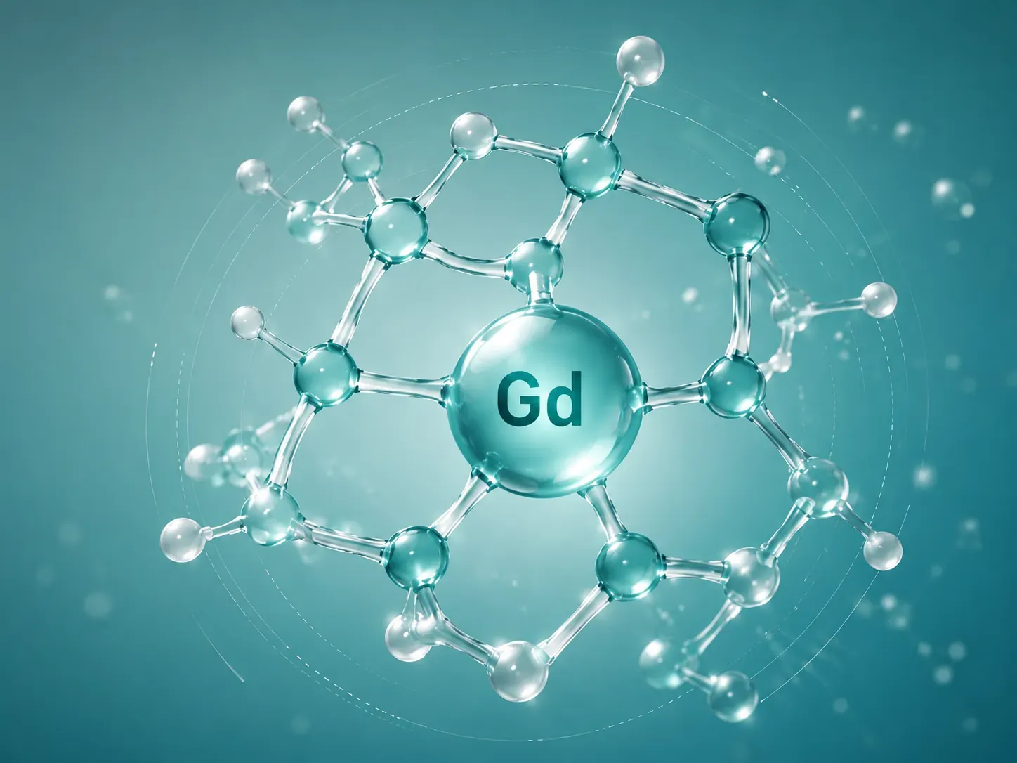 Ilustración científica inspirada en gadopiclenol